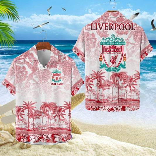 Personalized Liverpool Tropical Hawaii Shirt Beach Short