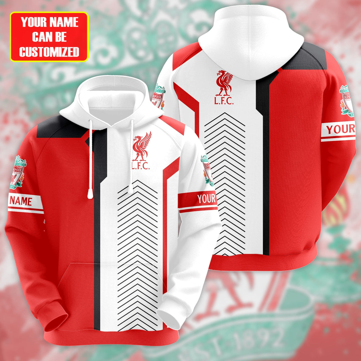 Personalized Liverpool 3D All over Printed Hoodie and Sweatpants set V31