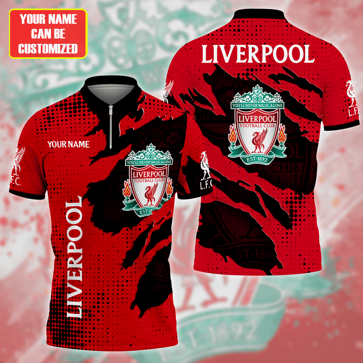 Personalized Liverpool Tear 3D Full Printing Set , Liverpool Shirt , Hoodie , Short , Polo ,hawaii
