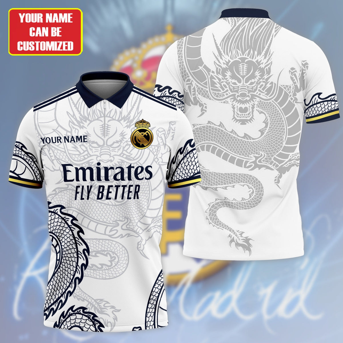 Personalized Real Madrid Dragon 3D Full Printing Set , Real Madrid Shirt , Hoodie , Short , Polo ,hawaii