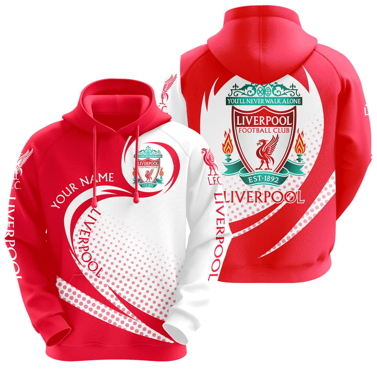 Personalized Liverpool Q17 3D All over Printed Hoodie and Sweatpants set