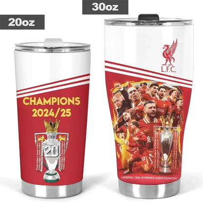 Liverpool Champion Premier League Stainless Tumbler 20oz 30oz Cup