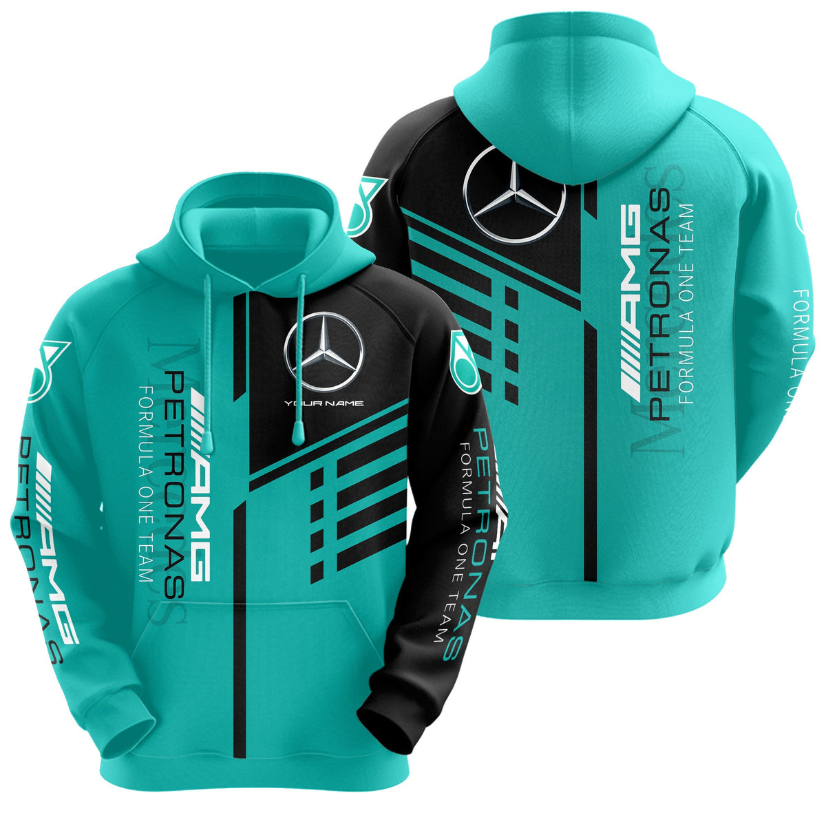 Personalized Merc AMG Petronas 3D All over Printed Hoodie and Sweatpants set V5