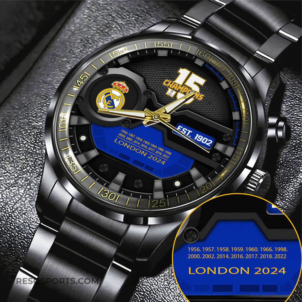 Real Madrid Luxury Stainless Steel Watch V9
