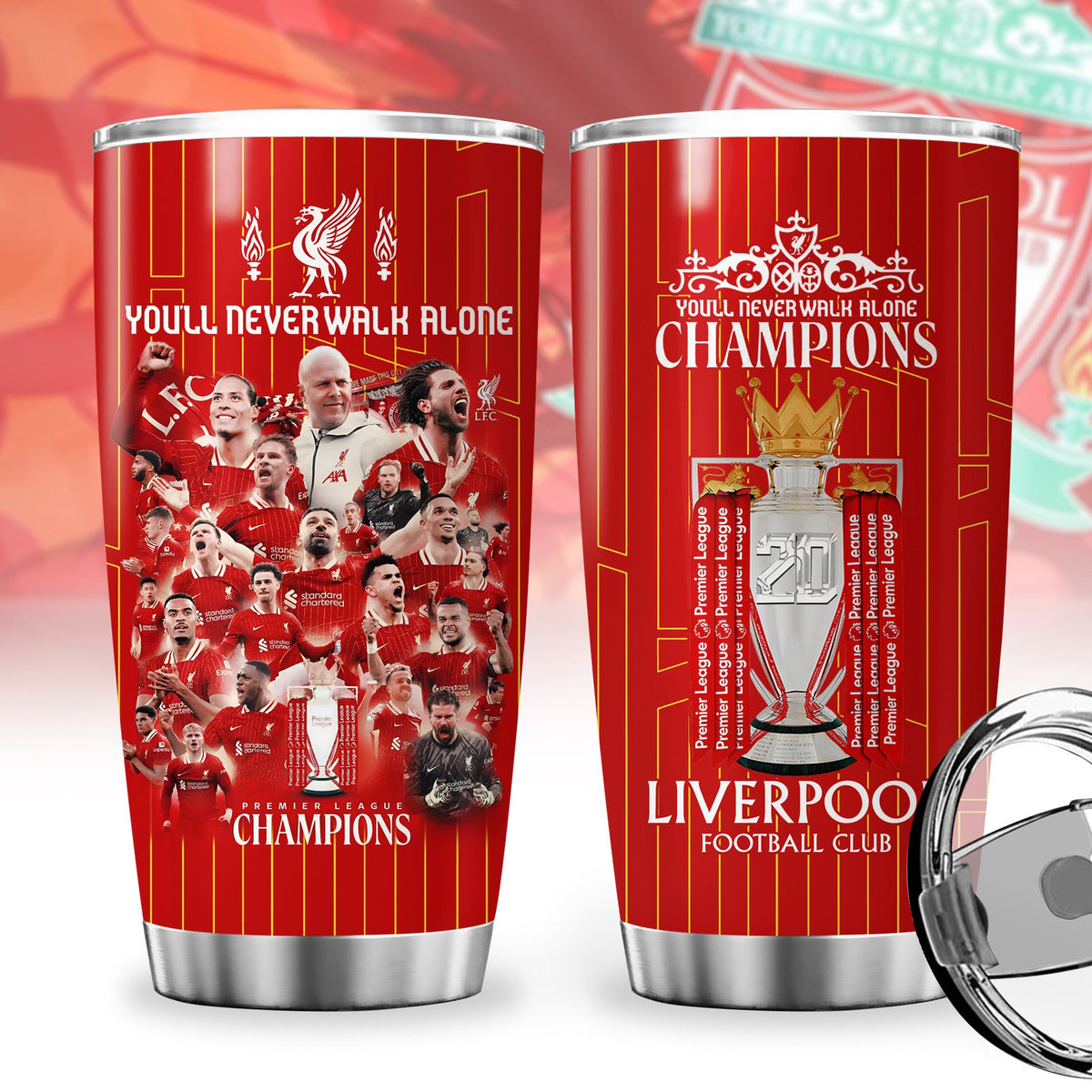Liverpool Champion Stainless Tumbler 20oz 30oz Cup