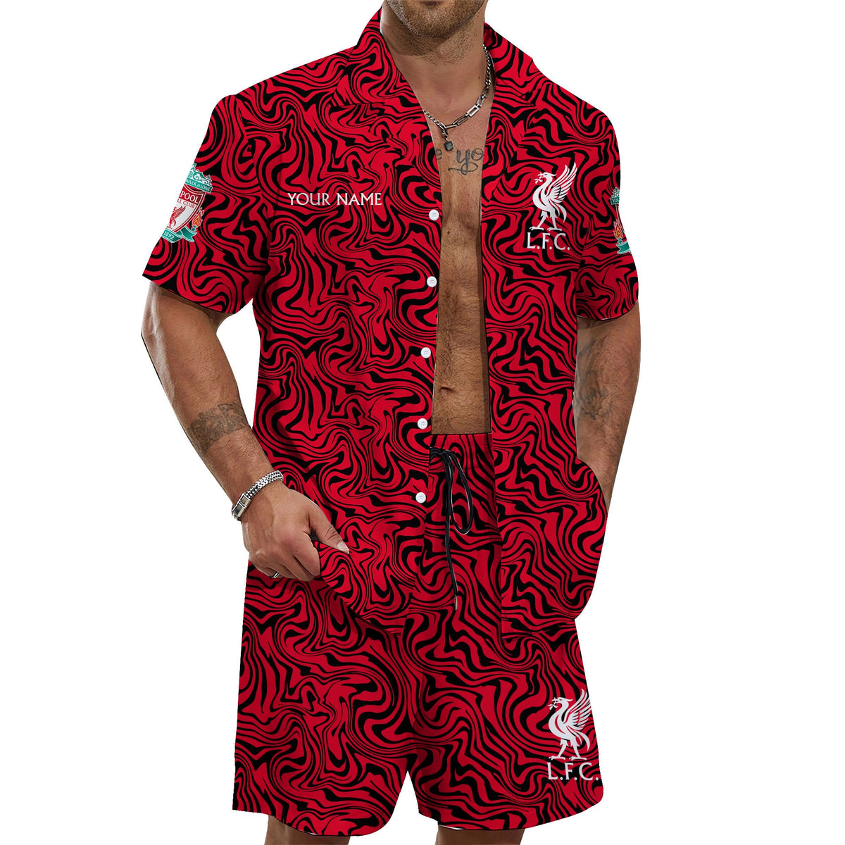 LFC Combo Hawaii Shirt Beach Short