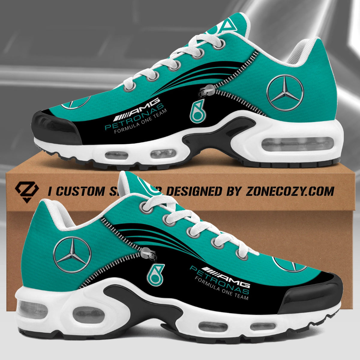 Personalized Merc AMG Petronas Air Cushion Sneaker V2