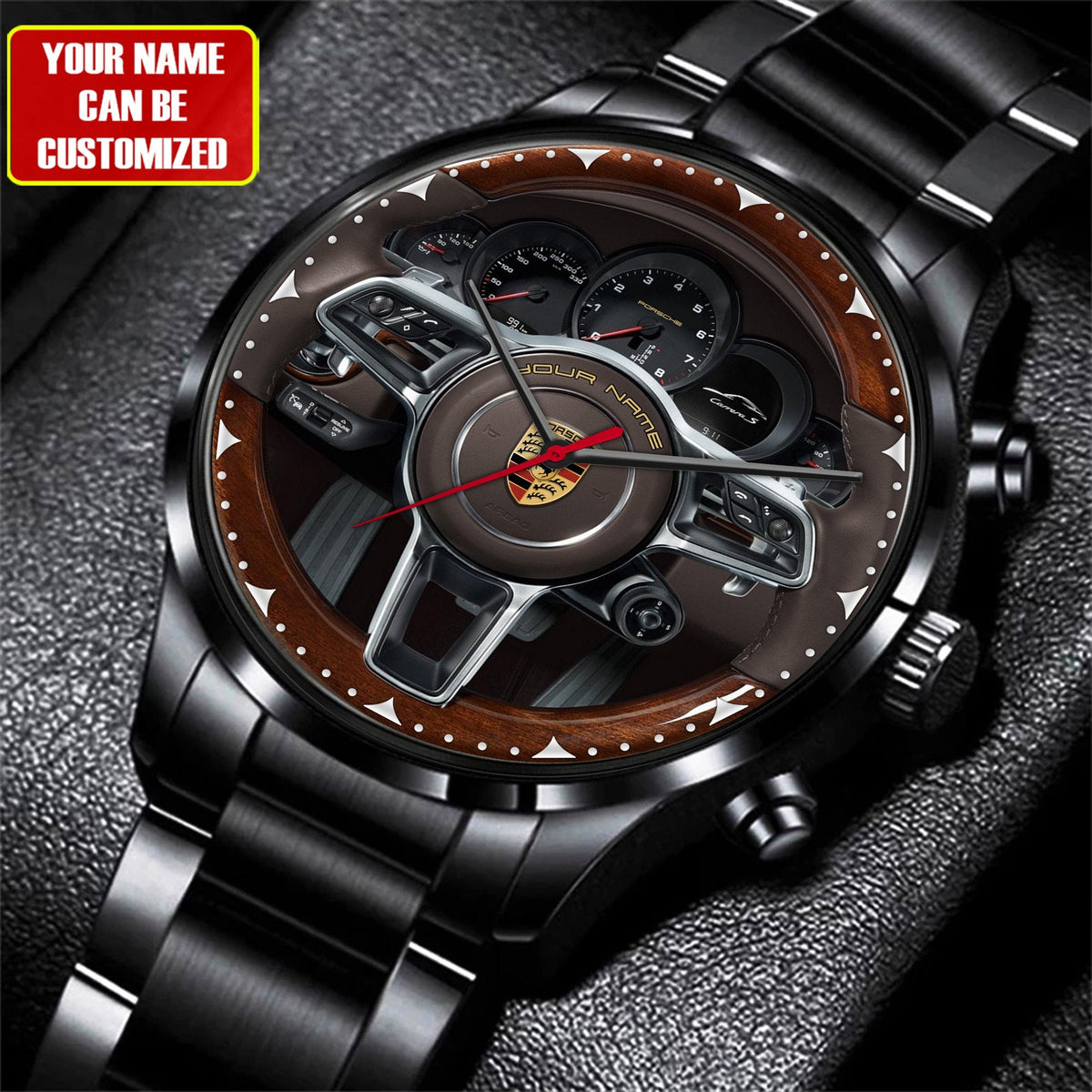 Personalized Pors Luxury Stainless Steel Watch