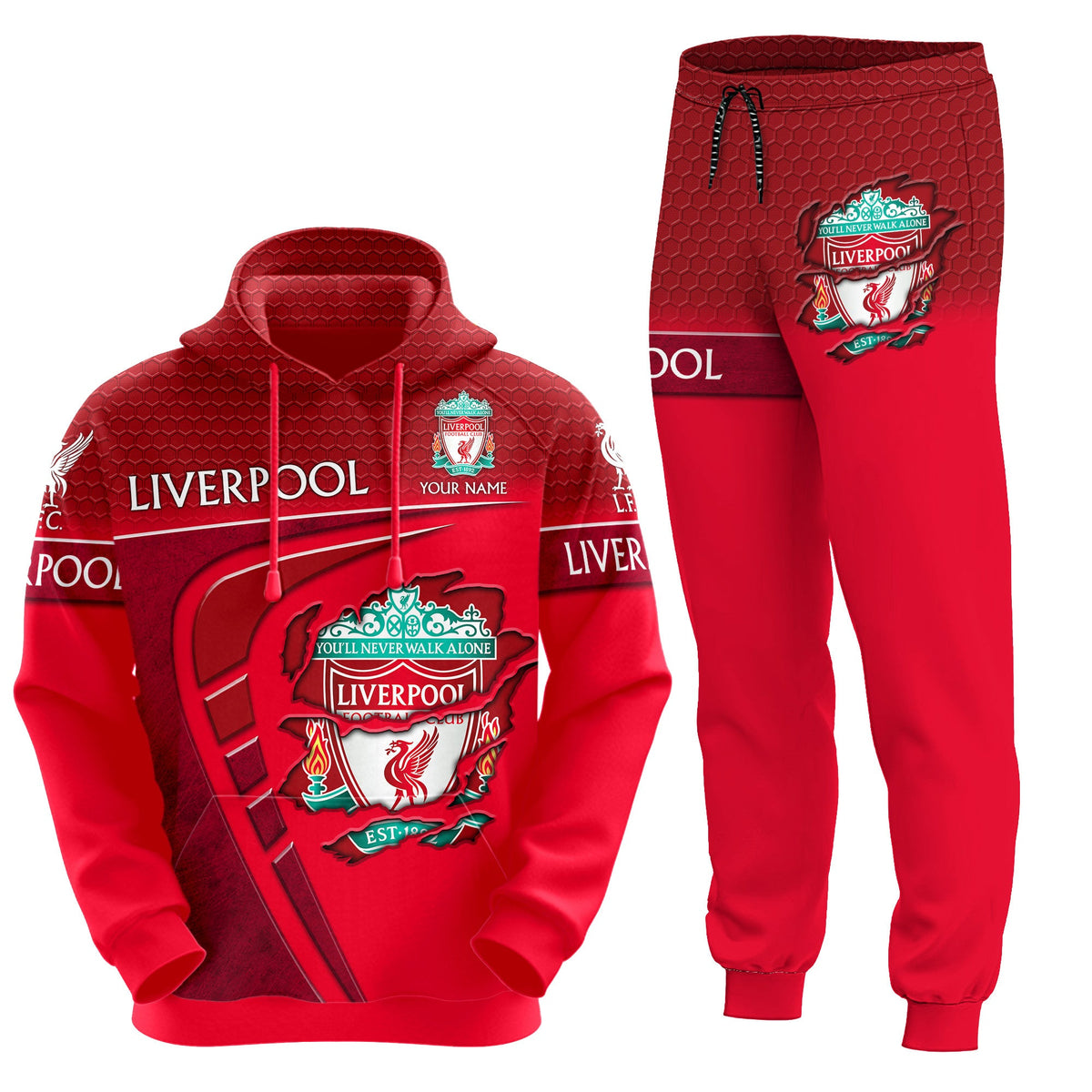 Personalized LVP 3D All over Printed Hoodie and Sweatpants set