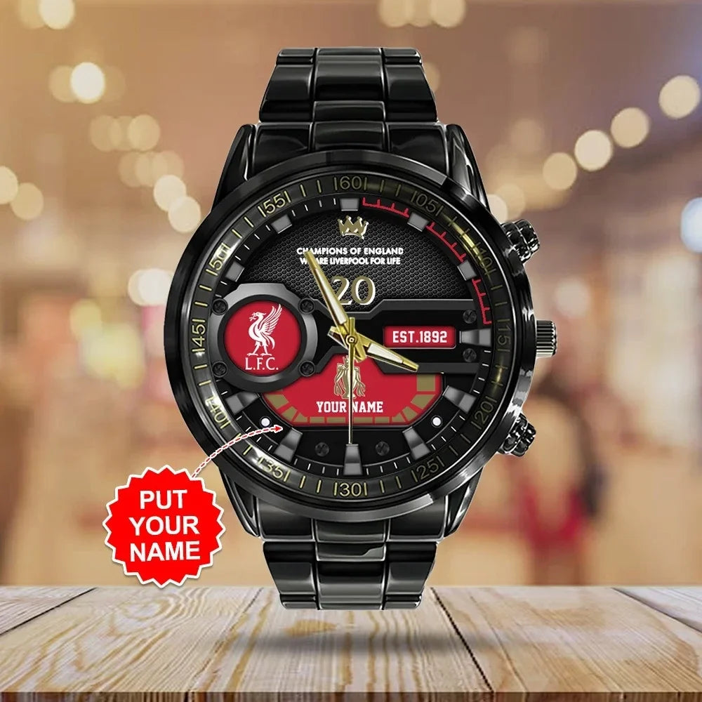 Personalized Liverpool Champion Luxury Stainless Steel Watch V2