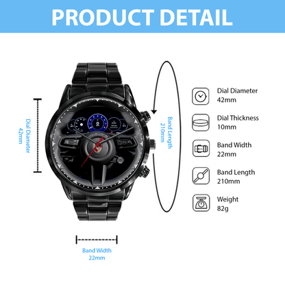 Pors Cockpit Luxury Stainless Steel Watch V3