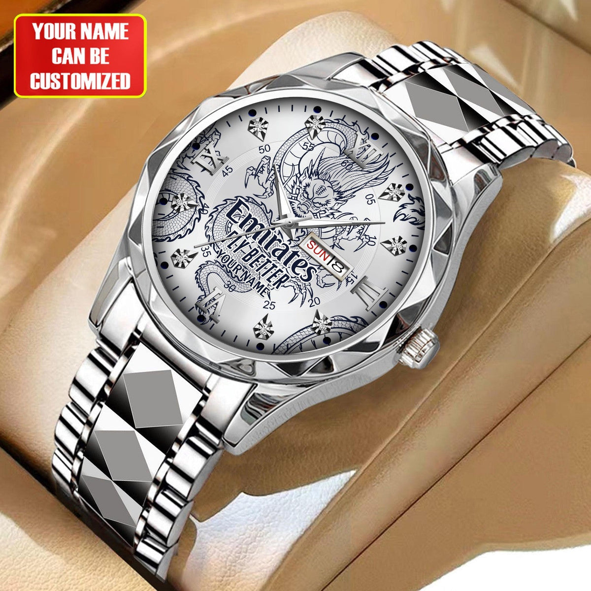 Personalized Real Madrid Dragon Luxury Alloy Charley Watch