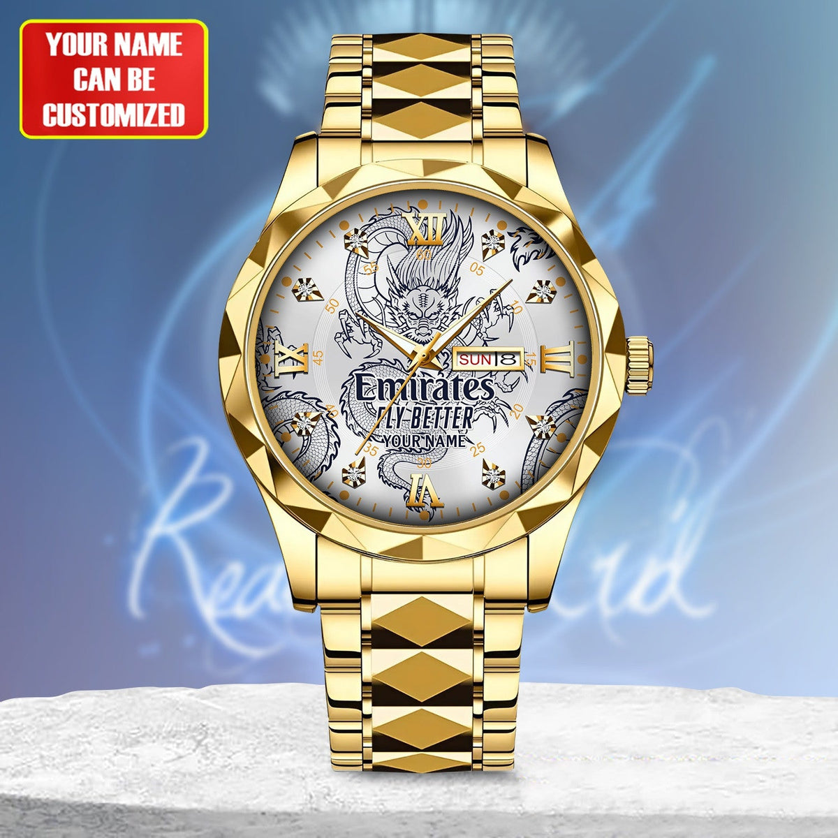 Personalized Real Madrid Dragon Luxury Alloy Charley Watch