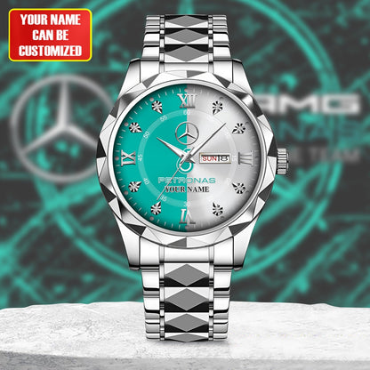 Personalized Merc AMG Petronas Alloy Charley Watch