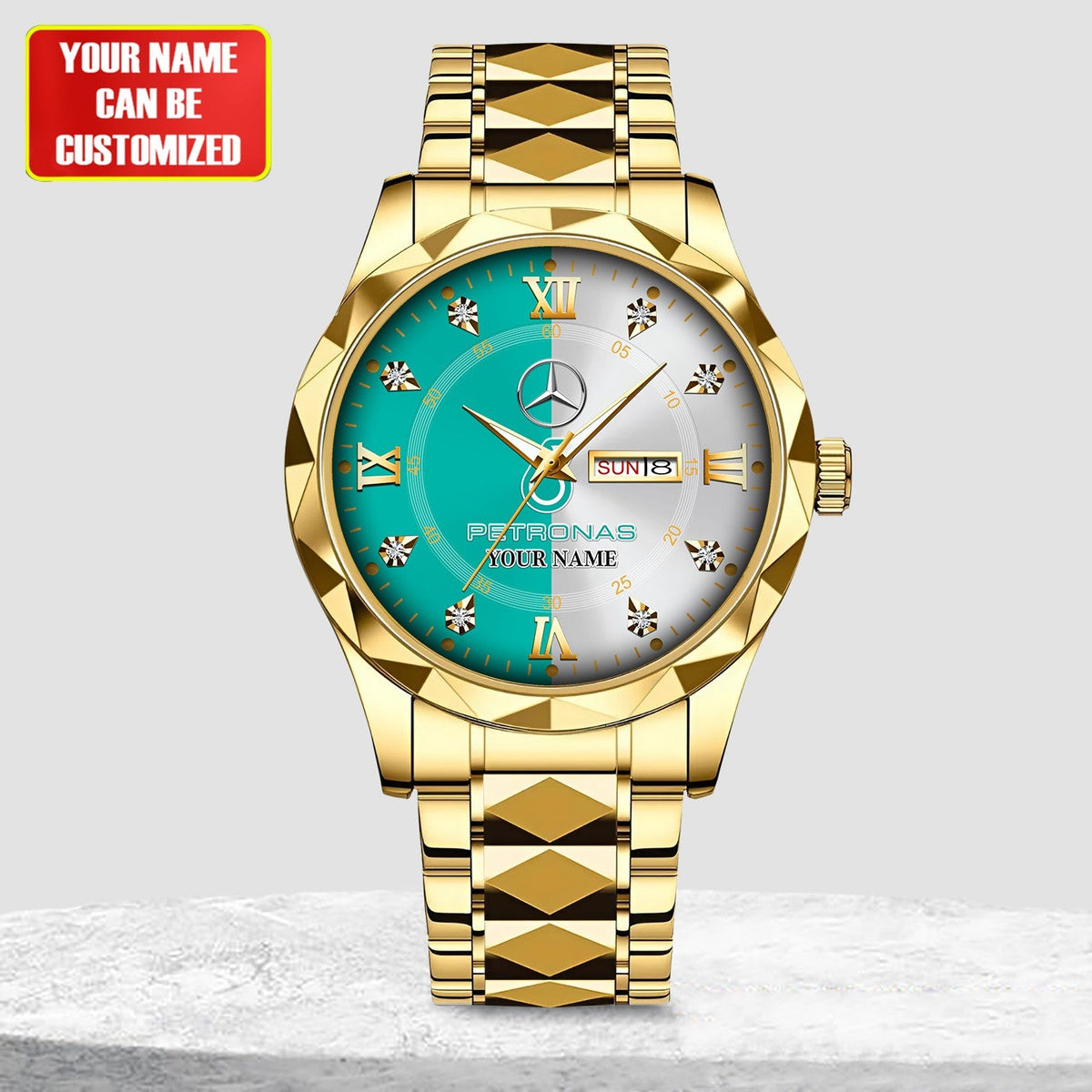 Personalized Merc AMG Petronas Alloy Charley Watch