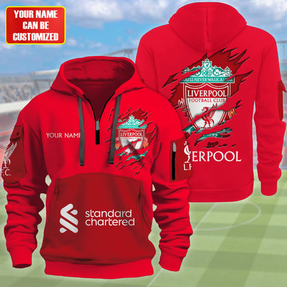 Personalized Liverpool Tear 3D Zip-Hoodie Cotton Jacket
