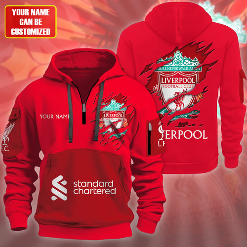 Personalized Liverpool Tear 3D Zip-Hoodie Cotton Jacket