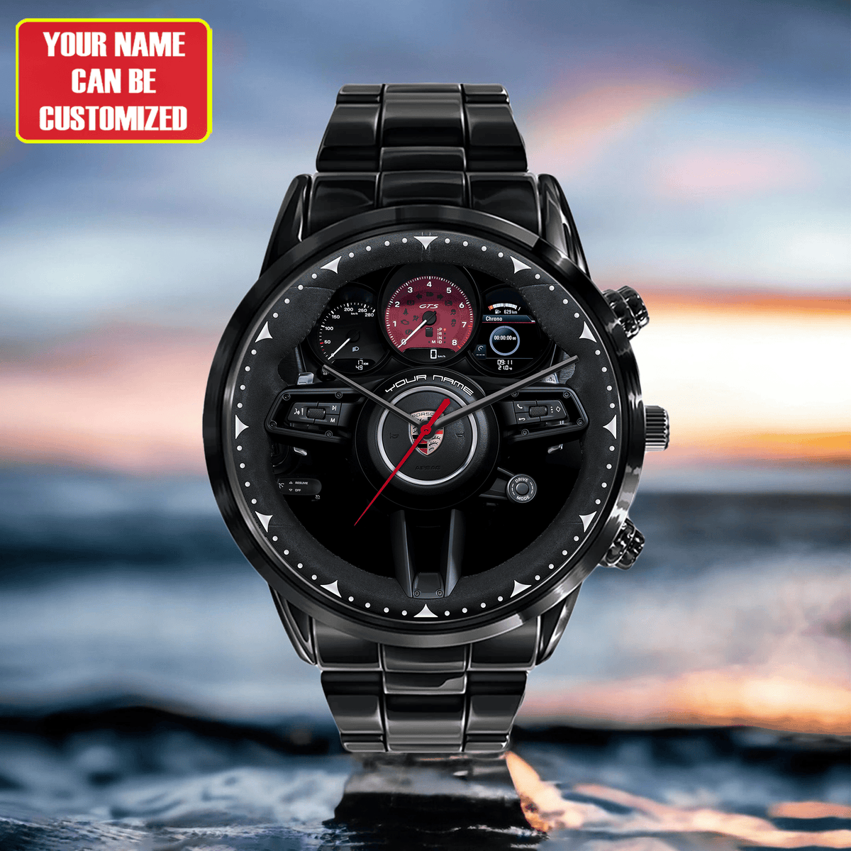 Pors Cockpit Luxury Stainless Steel Watch