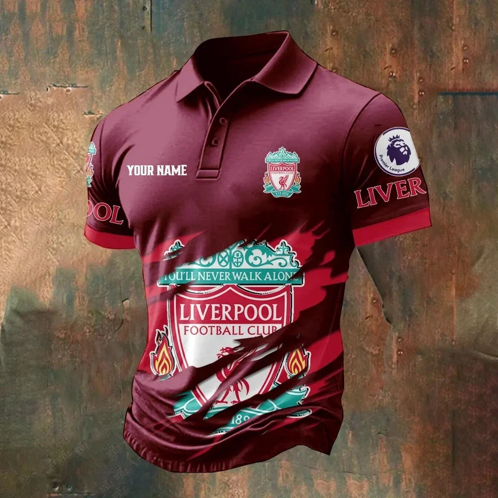 Personalized Liverpool Tear 3D Full Printing Set , Liverpool Tear Shirt , Zipper Polo, Hoodie , Short ,Polo ,hawaii