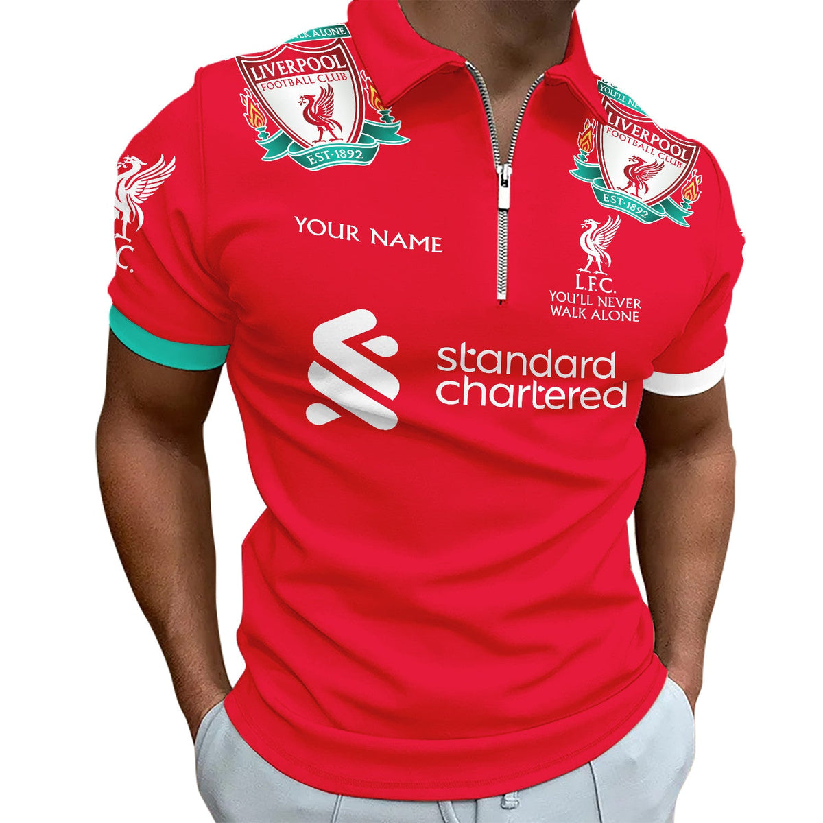 Personalized Liverpool Q12 3D Full Printing Set , Liverpool Q12 Shirt , Zipper Polo, Hoodie , Short ,Polo ,hawaii
