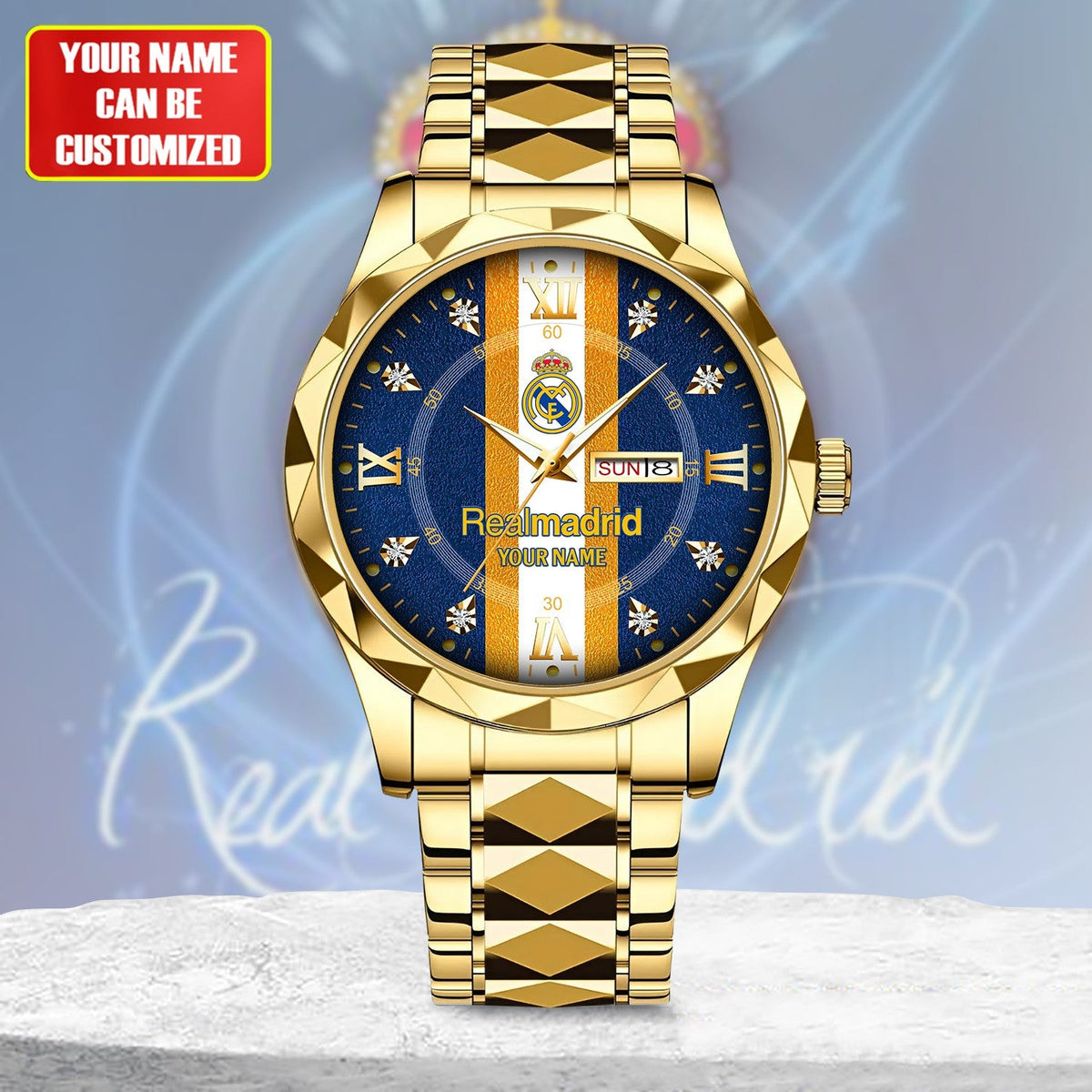 Personalized Real Madrid Luxury Alloy Charley Watch V3
