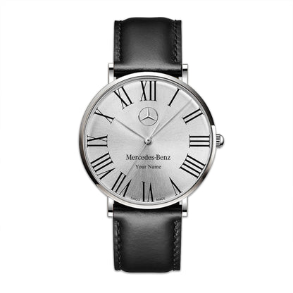Personalized Merc Zenith Quartz Leather Watch Q160607