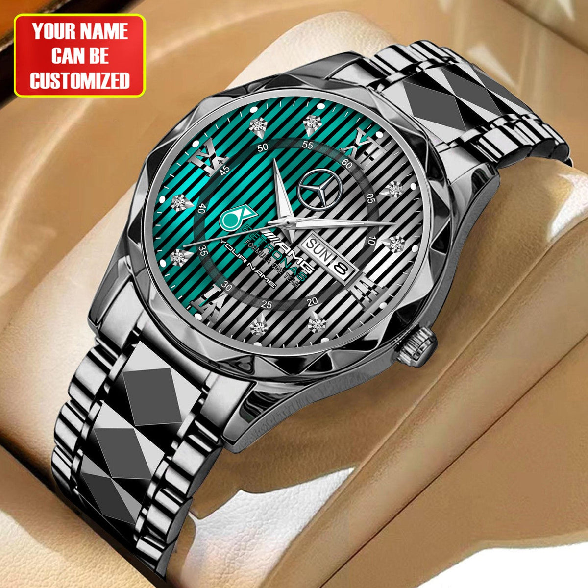 Personalized Merc AMG Petronas Alloy Charley Watch V2