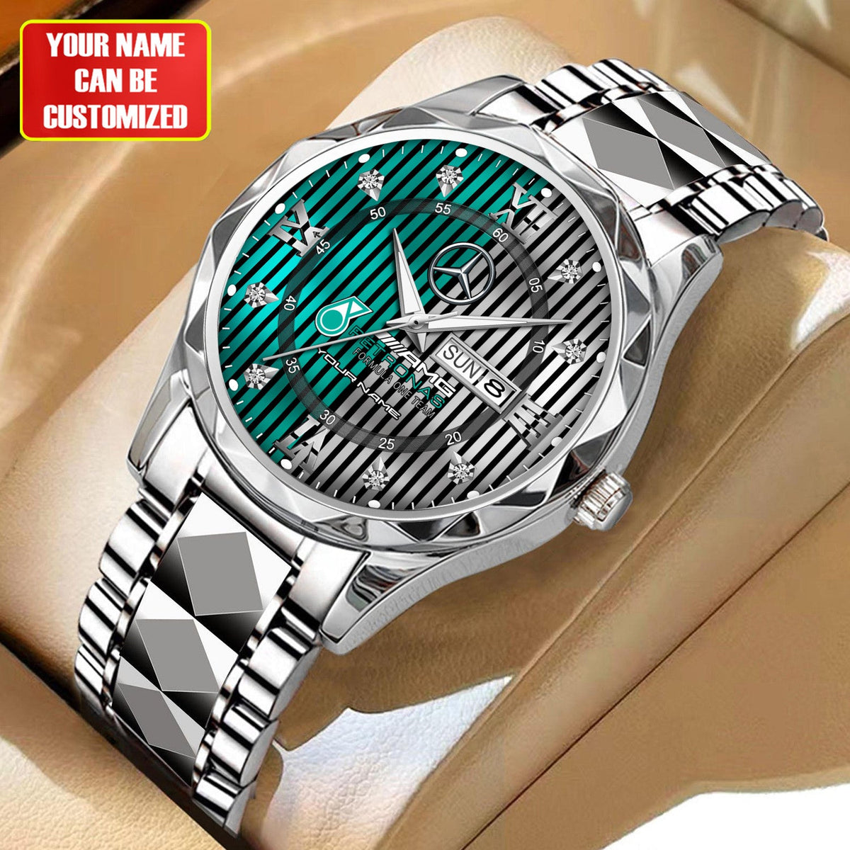 Personalized Merc AMG Petronas Alloy Charley Watch V2