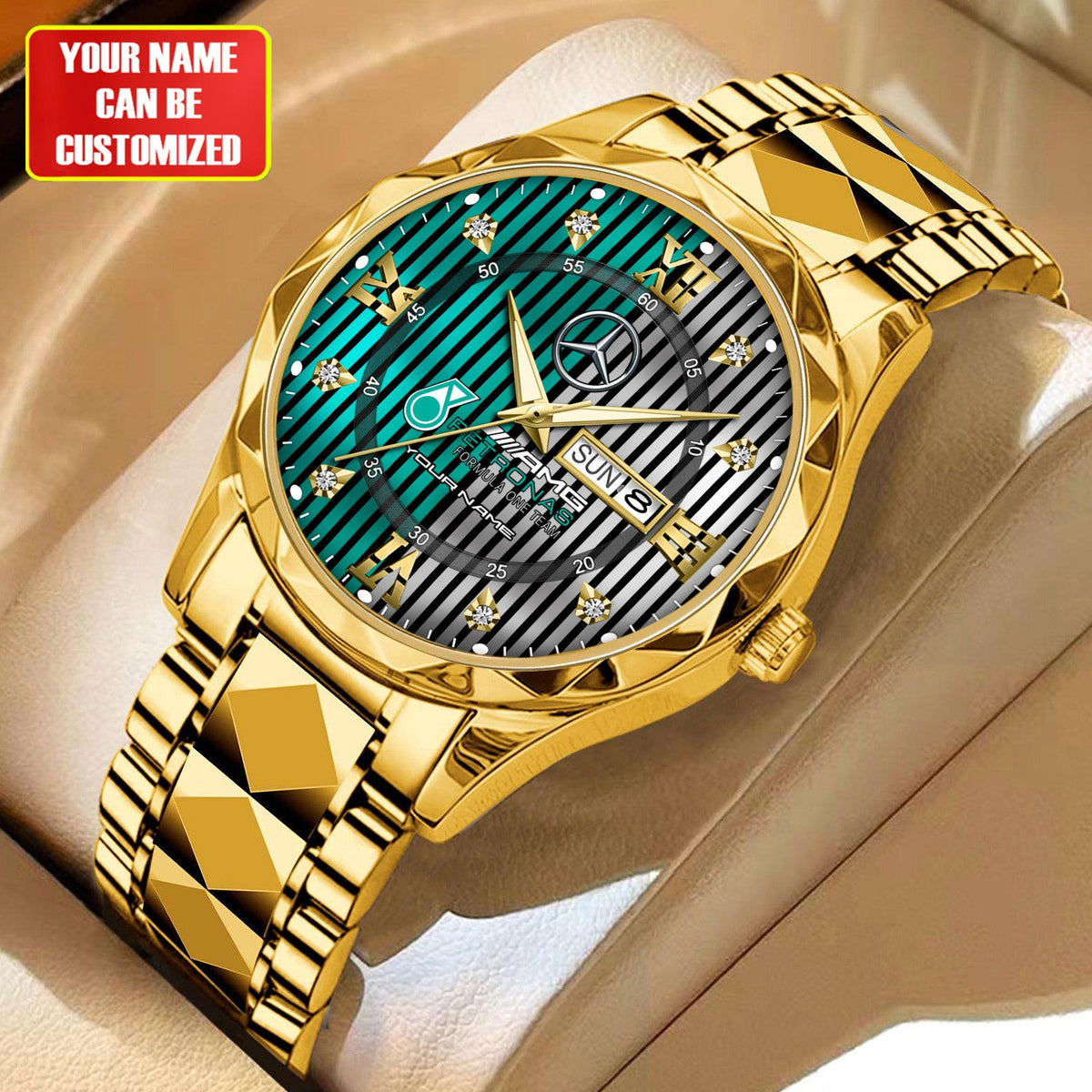 Personalized Merc AMG Petronas Alloy Charley Watch V2