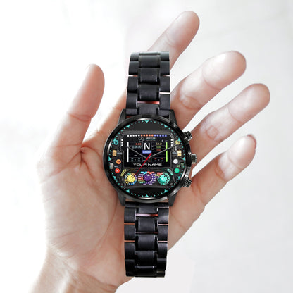 Merc AMG Petronas Cockpit Luxury Stainless Steel Watch
