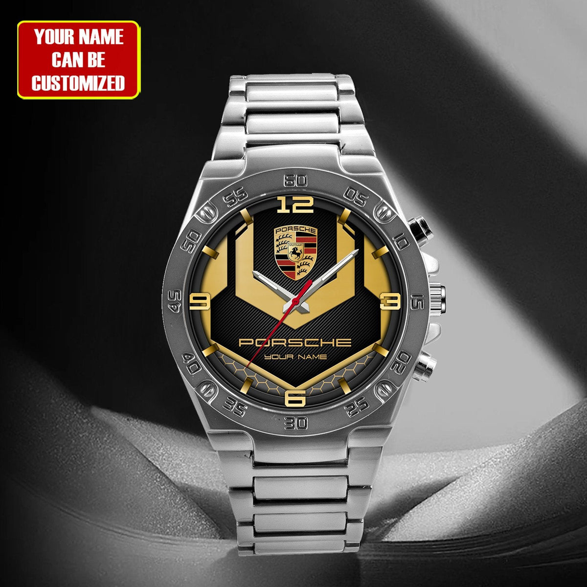 Personalized Pors Sport Luxury Dial Steel Watch V2