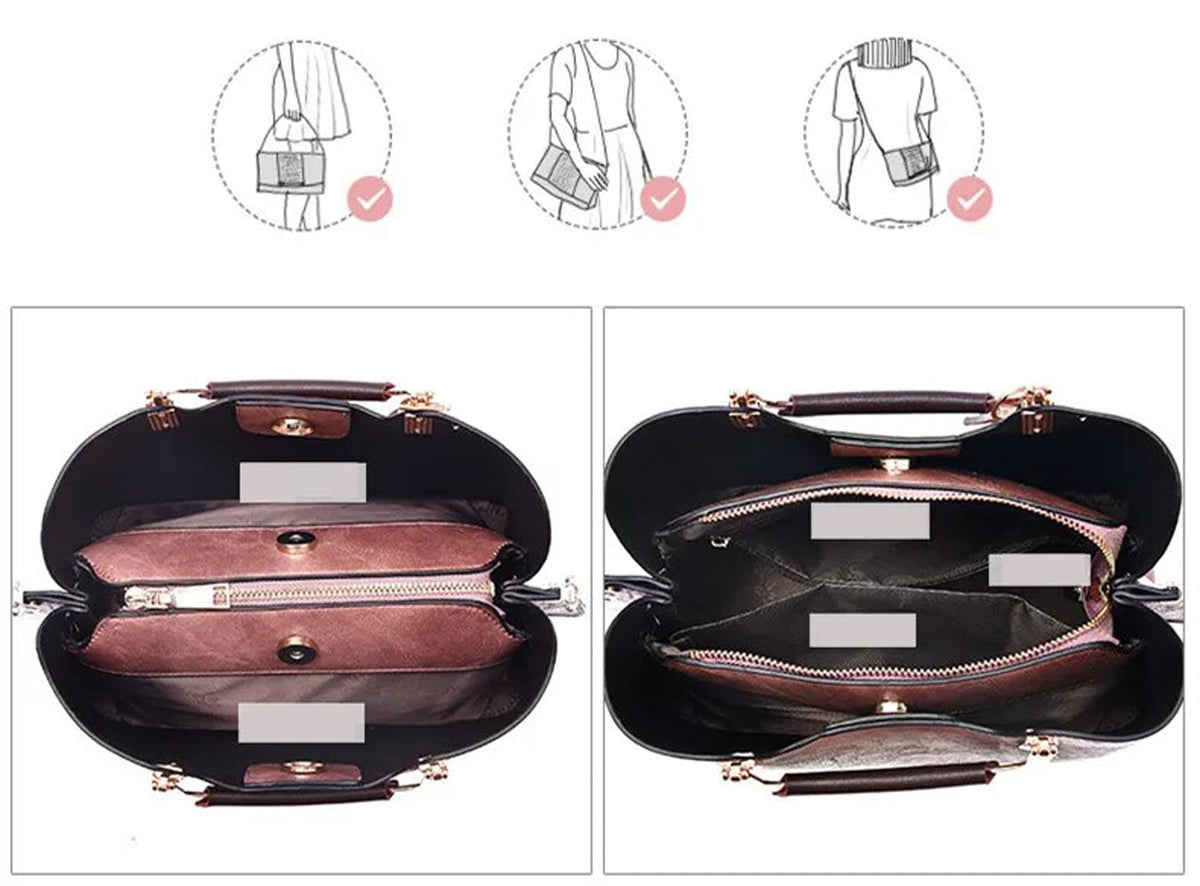 Customized Pors Deluxe Leather Handbag For Women