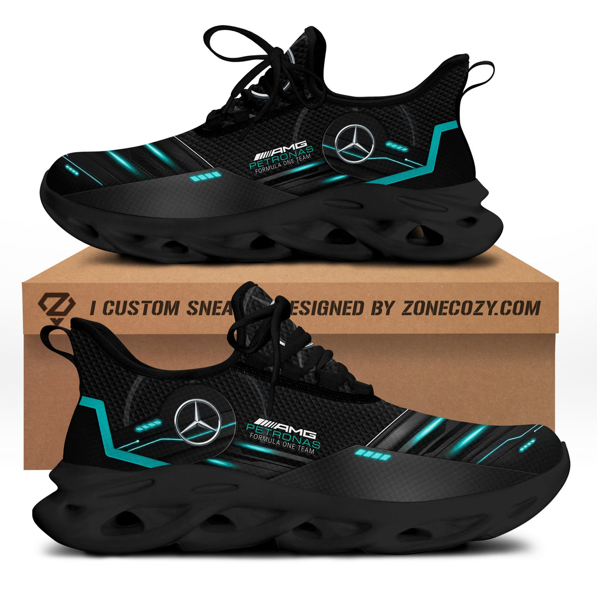 Merc AMG Petronas Chunky Custom Sneaker