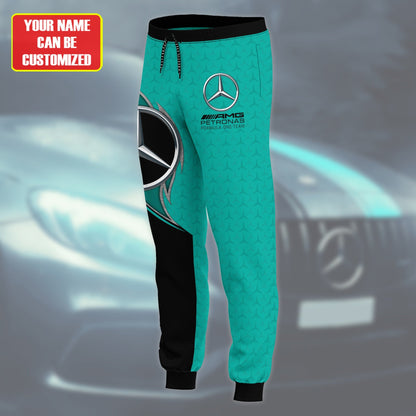 Personalized Merc AMG Petronas Q7 3D All over Printed Hoodie and Sweatpants set