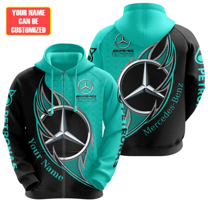Personalized Merc AMG Petronas Q7 3D All over Printed Hoodie and Sweatpants set
