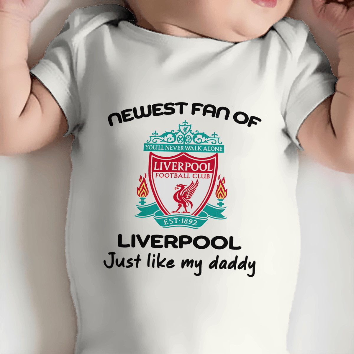 Customized Newest Fan of LVP Soccer Jersey , Baby Rib Bodysuit Sizes