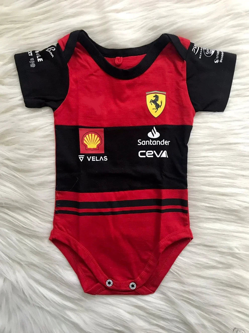 Customized SF Racing Soccer Jersey , Baby Rib Bodysuit Sizes V2