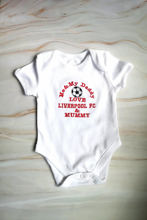 Customized Liverpool Soccer Jersey , Baby Rib Bodysuit Sizes V5