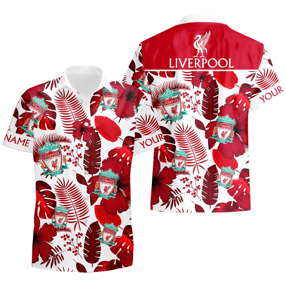 Personalized LVP Tropical Hawaii Shirt Beach Short