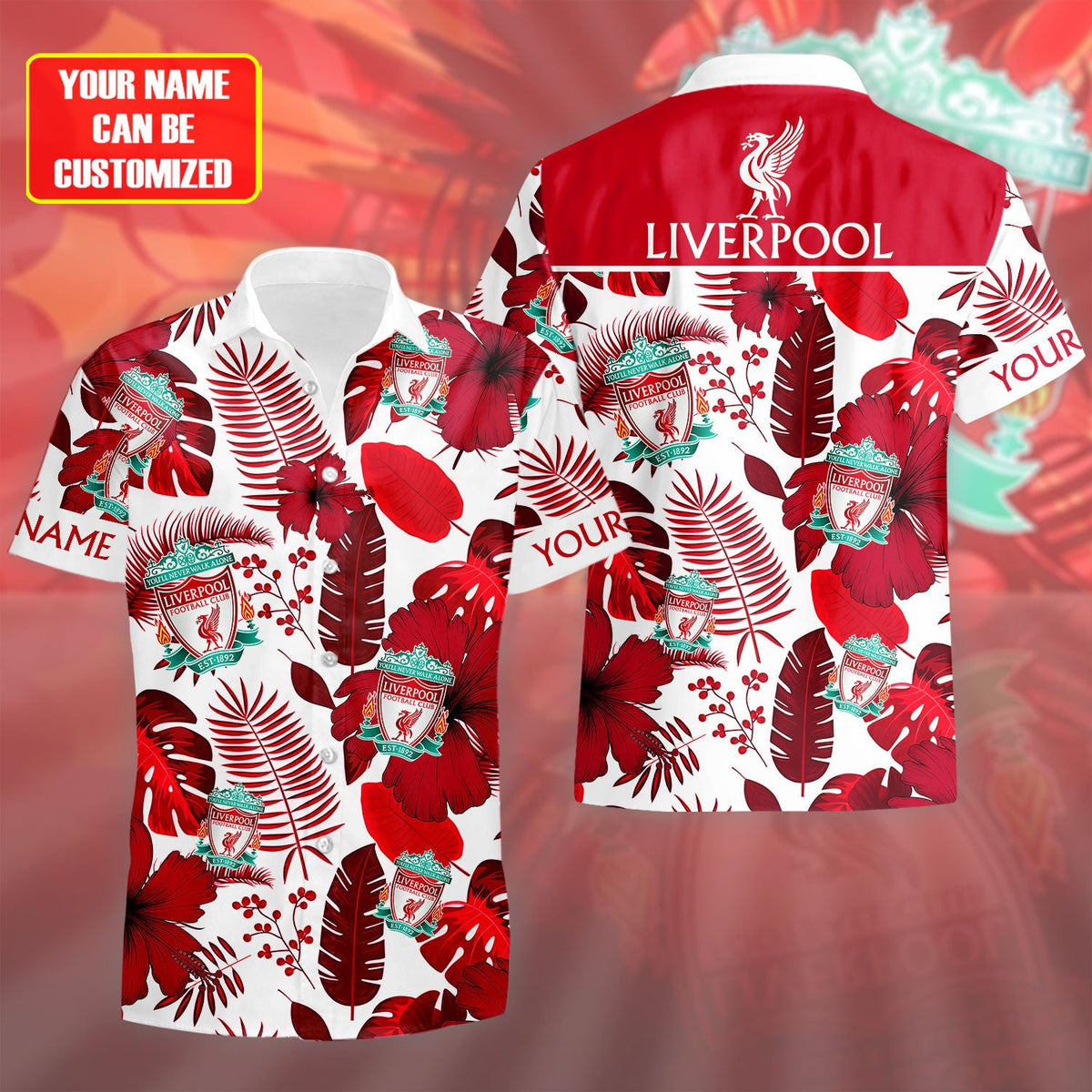 Personalized LVP Tropical Hawaii Shirt Beach Short