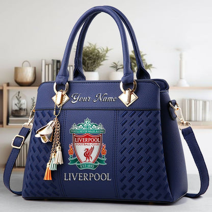 Liverpool Custom Name Classic Leather Handbag