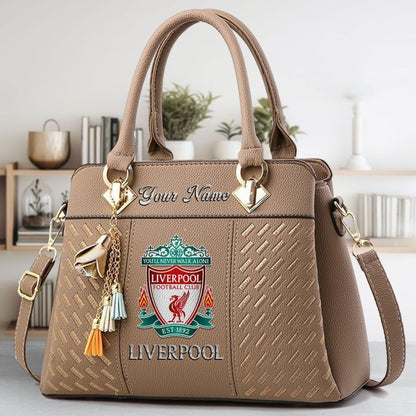 Liverpool Custom Name Classic Leather Handbag