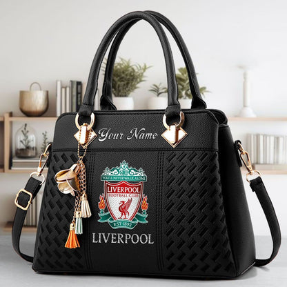 Liverpool Custom Name Classic Leather Handbag