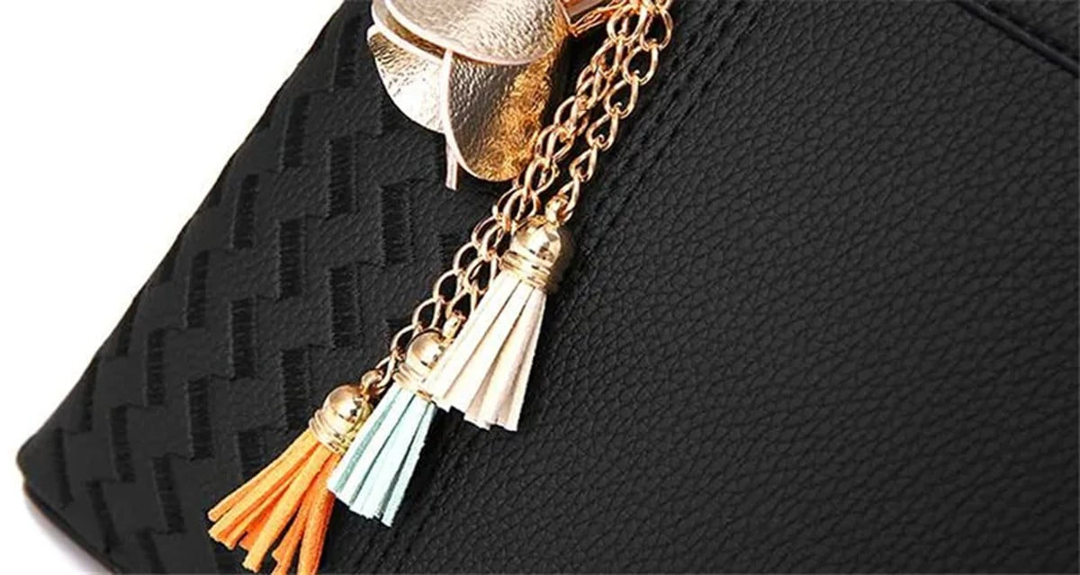 BW Custom Name Classic Leather Handbag