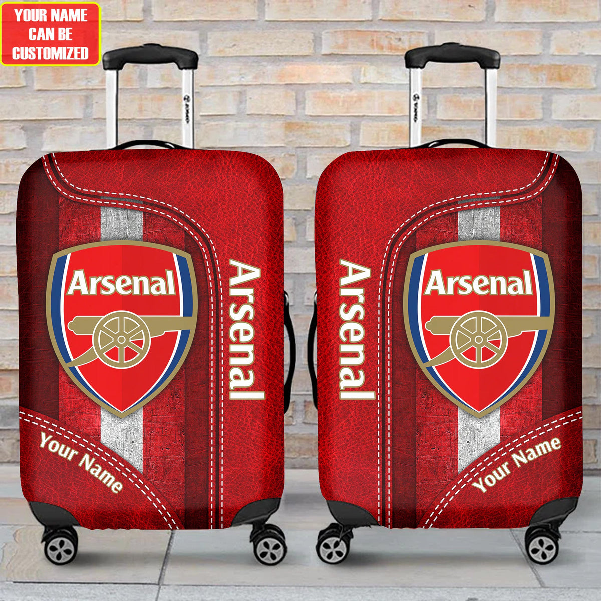 Personalized Arsenal Luggage Cover