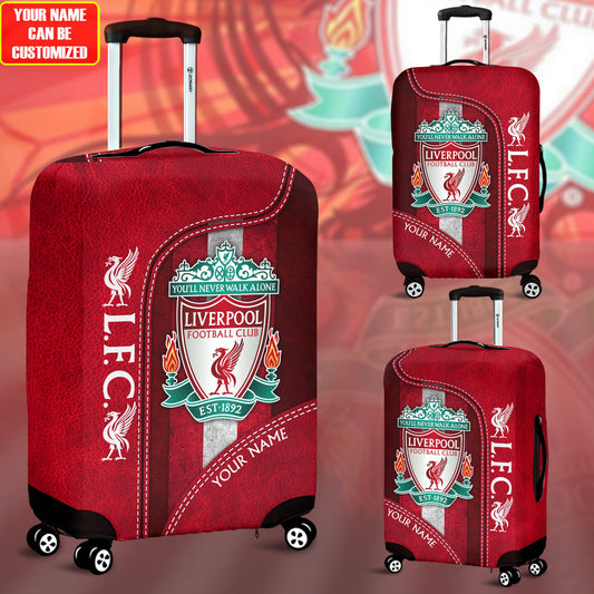 Personalized Liverpool Luggage Cover