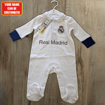 Real Madrid Customized Baby Rib Sleepwear