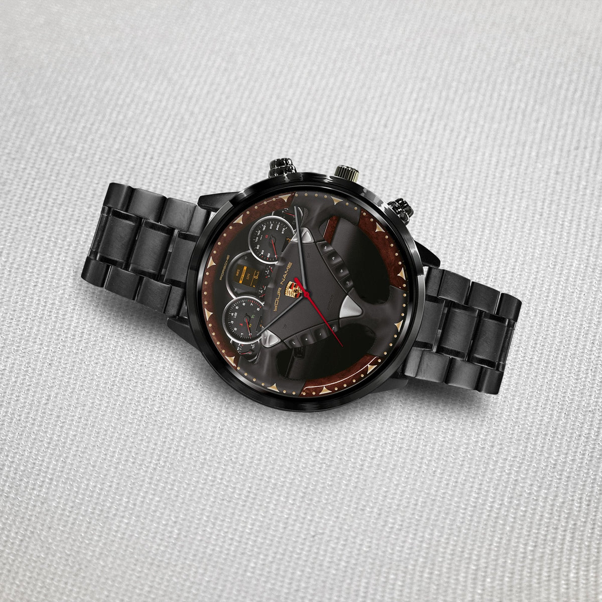 Personalized Pors Cayenne Cabin Luxury Stainless Steel Watch