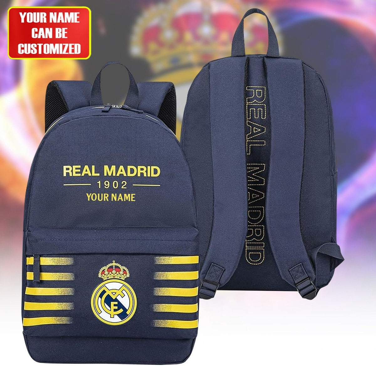 Personalized Real Madrid Backpack V2