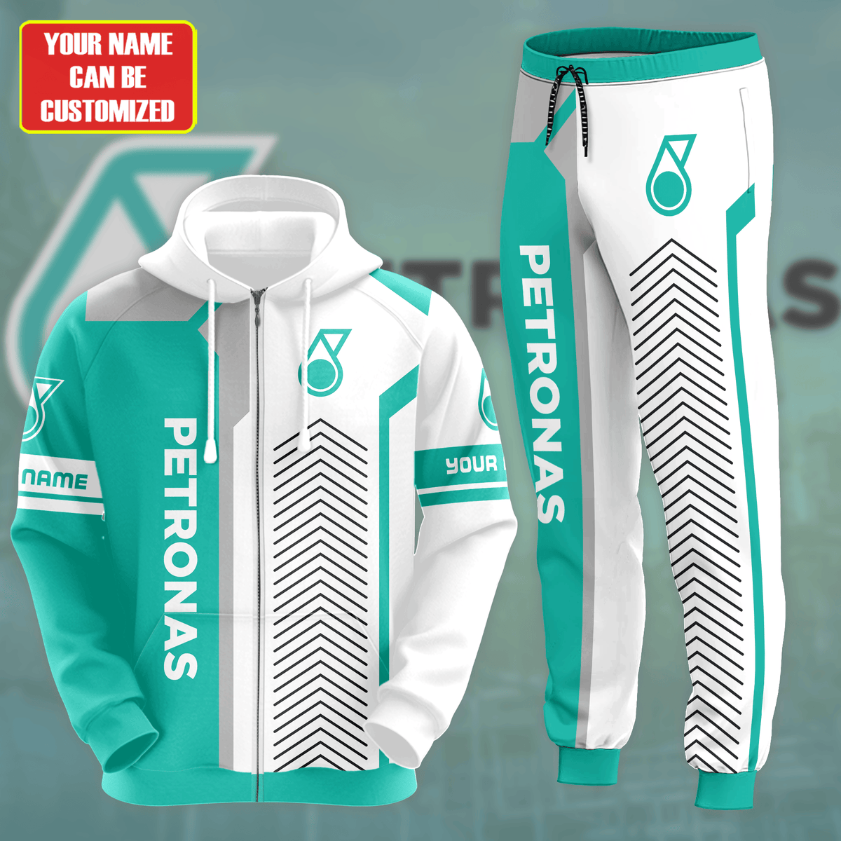 Personalized Merc AMG Petronas 3D All over Printed Hoodie and Sweatpants set